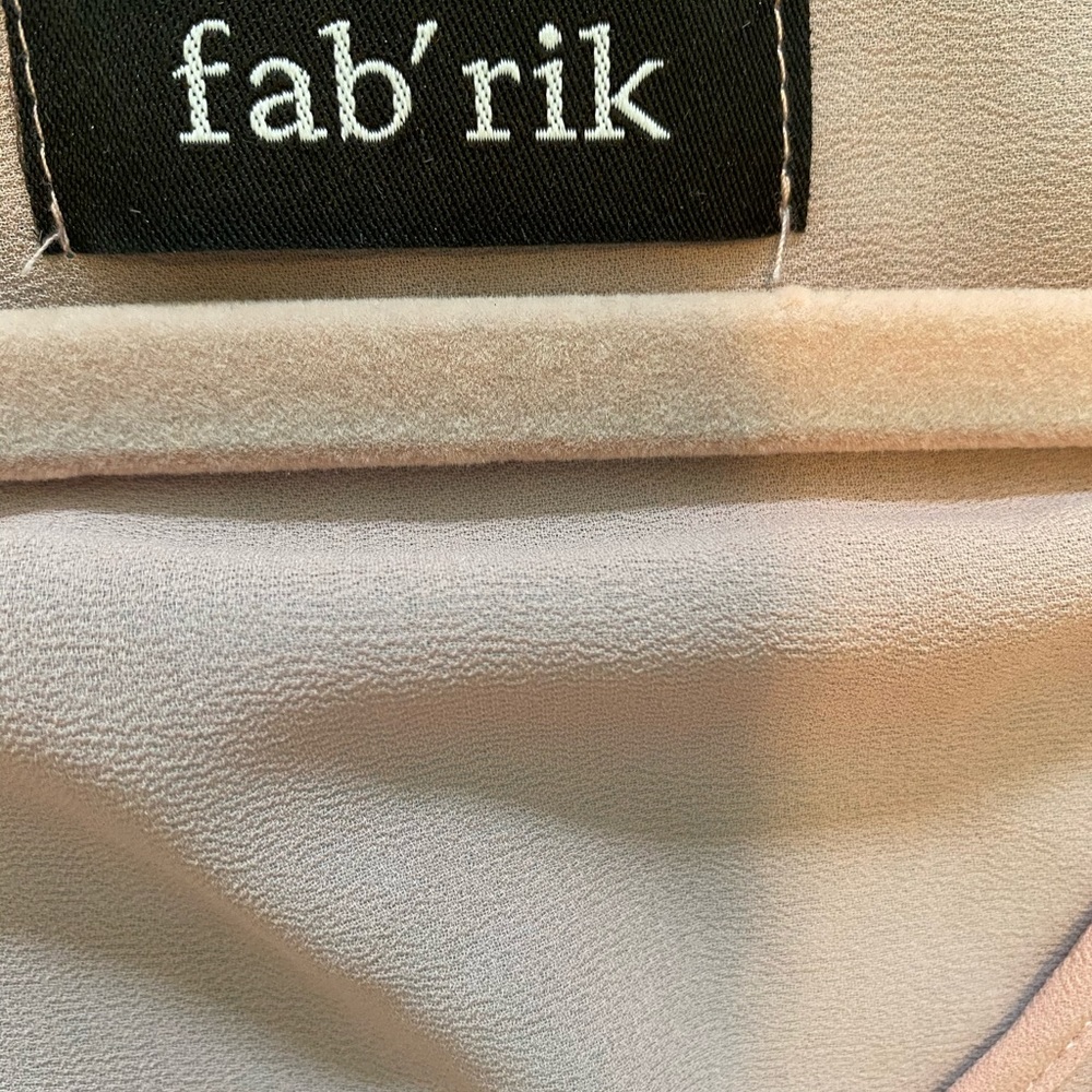 Fab’rik Women’s Mauve / Pink Embellished Beaded Sleeveless Tank Top Size Large - Picture 2 of 9